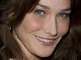 Carla Bruni-Sarkozy at the Guildhall state banquet in honour of The President of the French Republic