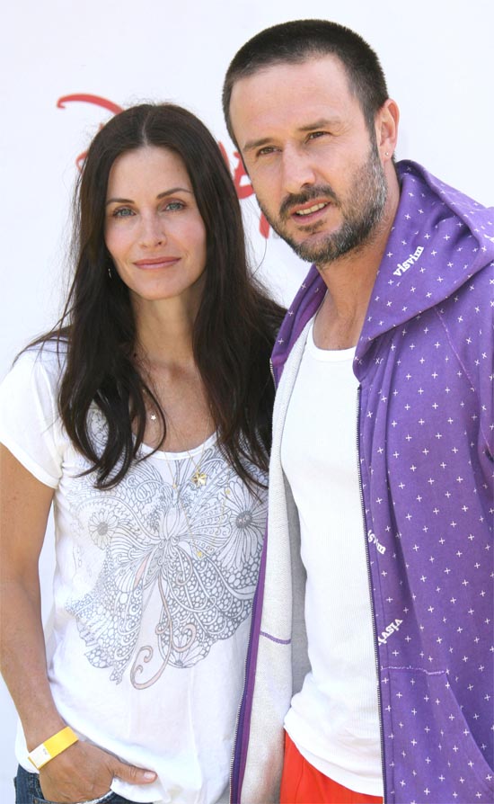 Courteney Cox and David Arquette at the 'A Time for Heroes' Celebrity Carnival in Los Angeles, America