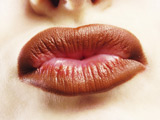Lips kissing