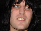 Noel Fielding and Alison Mosshart outside the Groucho Club in London
