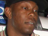 Dizzee Rascal and the Stay Puft marshmallow man at a 25th anniversary screening of Ghostbusters in Soho, London