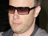 Gary Barlow and family arriving at LAX airport on a British Airways flight from London Heathrow
