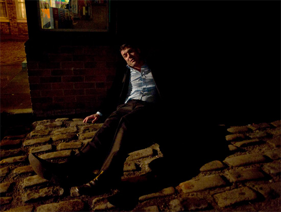 Tony outside factory