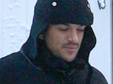 Peter Andre leaving his house ahead of his performance in Birmingham. Brighton, England.