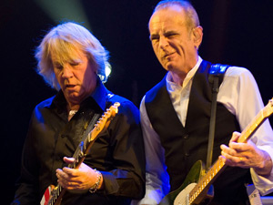 Rick Parfitt and Francis Rossi of Status Quo performing live in Moscow