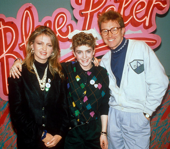 Mark on set for Blue Peter