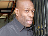 Frank Bruno outside the ITV studios, London