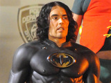 Russell Brand on the set of Arthur