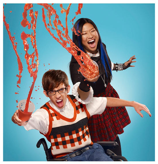 Tina and Arty from Glee Season 2