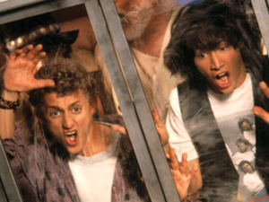 Alex Winter and Keanu Reeves in 'Bill & Ted's Excellent Adventure'