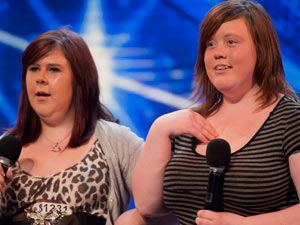 Abbey and Lisa on The X Factor