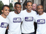 JLS outside the Radio One studios