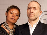 Monica Galleti and Michel Roux Jr on MasterChef: The Professionals