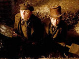Simon Pegg and Andy Serkis in 'Burke and Hare'