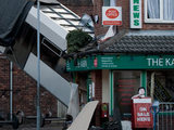 Coronation Street tram crash is set up