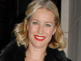 Denise Van Outen leaving the Savoy Theatre after appearing in 'Legally Blonde The Musical'
