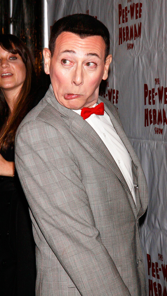 Paul Reubens as Pee-Wee Herman at the opening night of the Broadway ...