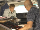 Dexter and Vince Masuka