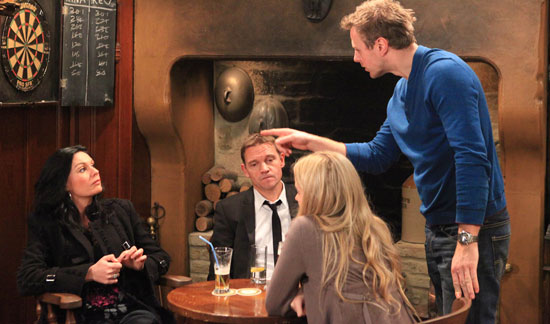 After a few too many drinks, Carl confronts Chas