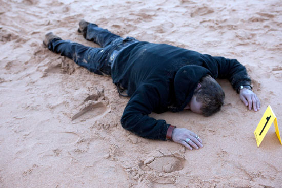 The police investigate after Penn Graham's body washes ashore