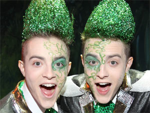 John and Edward Grimes aka Jedward launch the new pantomime Jedward and the Beanstalk in Dublin, Ireland
