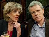 Audrey and Marc chat in the rovers