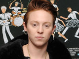 Elly Jackson of La Roux arriving at the launch of Ride, Rise, Roar