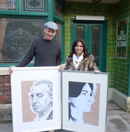 Steve Huison and Debbie rush aka Eddie and Anna Windass
