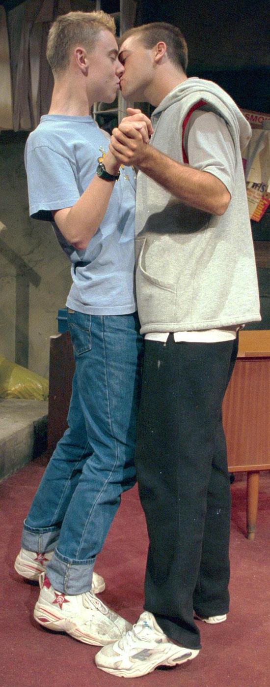 Paul Nicholls gay kiss