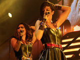 The Saturdays performing