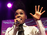 Janelle Monae performing at the Manchester Academy
