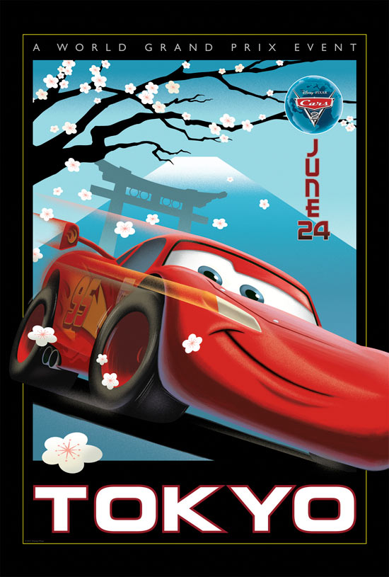 disney pixar cars 2 posters. #39;Cars 2#39; vintage poster -