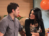 Alicia asks Andy if he wants to stay the night