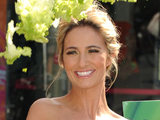 Chantelle Houghton in a lettuce dress