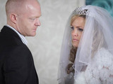 EastEnders - Tanya Branning (Jo Joyner) in her wedding dress with Max Branning (Jake Wood)
