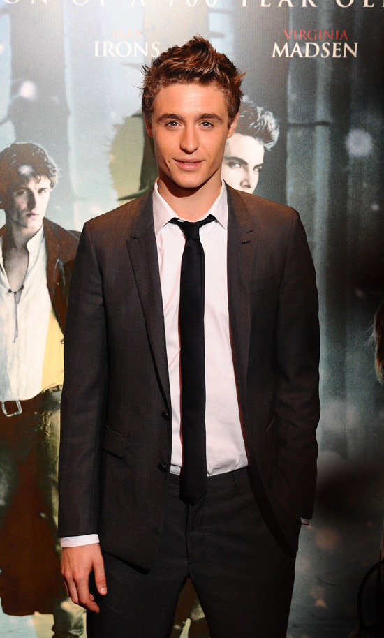 Max Irons attends the screening...