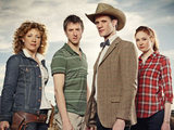 The Doctor, Amy, Rory and River Song in Doctor Who