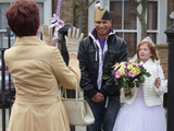 It is the day of the Royal Wedding and Dot and Tiffany are in the Square preparing for the celebrations.