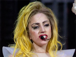 Lady GaGa performing for her Monster Ball tour in Tampa, Florida