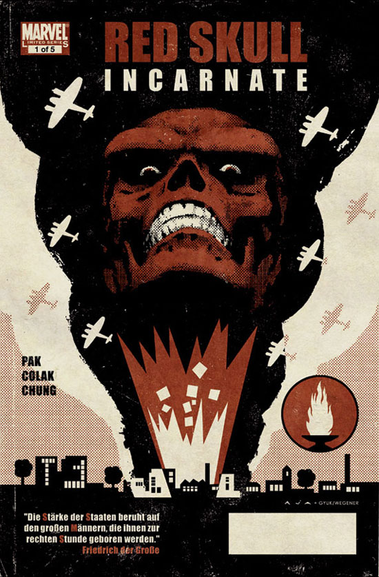 Marvel 'Red Skull' cover artwork