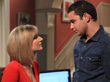 Adam rescues Ella from a touchy feely guest