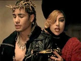 Still from the video for 'Judas'