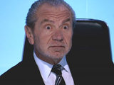 Lord Alan Sugar in The Apprentice boardroom