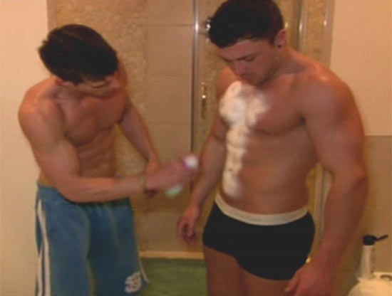Geordie Shore lads working out