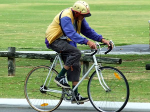 A cyclist