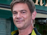 Karl Munro outside the Rovers in Coronation Street