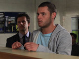 Aaron is shocked when he's arrested for murder