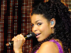 Jordin Sparks performing live at the Air Canada Centre in Toronto