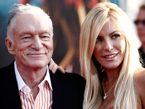 Hugh Hefner and Crystal Harris