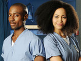 Michael Obiora (Lloyd) and Madeleine Mantock (Scarlett)